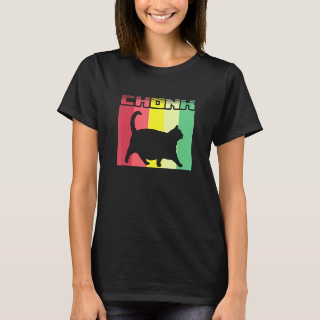Chonk Cat Dank Meme T-Shirt (Vorderseite)