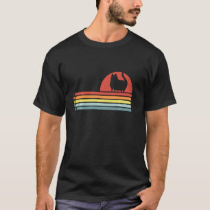 Chonk Cat Funny Fat Cat Meme Retro Sunset Style Ca T-Shirt