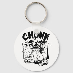Chonk Cat Hexe Halloween Spooky Season Fat-Cat Me Schlüsselanhänger