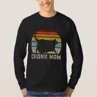 Chonk Cat Mama Scale Meme Funny Retro Style Mommy 