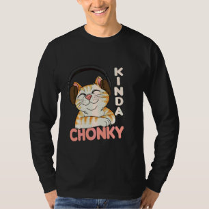 Chonk Cat Meme Cat Mama Katze Vater Sonnenübergewi T-Shirt