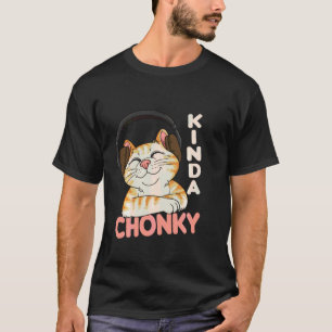 Chonk Cat Meme Cat Mama Katze Vater Sonnenübergewi T-Shirt