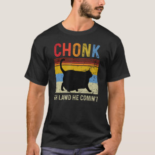 Chonk Cat Scale Meme Funny Retro Style Vintage Kat T-Shirt