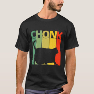 Chonk Cat Scale Meme Funny Retro Style Vintage Kat T-Shirt