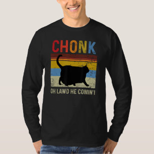 Chonk Cat Scale Meme Funny Retro Style Vintage Kat T-Shirt