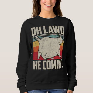 Chonk Cat Scale Meme Retro Stil Vintage Katzen Mem Sweatshirt