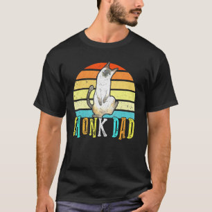 Chonk Cat Vater Meme Retro Daddy Cats Memes T-Shirt
