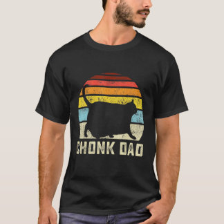 Chonk Cat Vater Scale Style Daddy Cats T-Shirt
