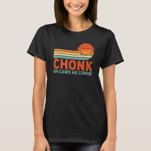 Chonk-Katze Meme Retro-Stil Vintage-Katzen-Memes T-Shirt