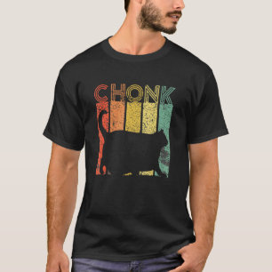Chonk Katzenwaage Meme Lustiger Retro-Stil Vintage T-Shirt