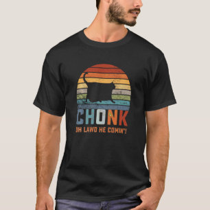 Chonk Katzenwaage Meme Lustiger Retro-Stil Vintage T-Shirt