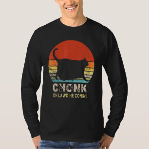 Chonk-Katzenwaage-Meme Retro Vintage Katzen Memes  T-Shirt