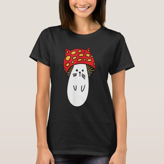 Chonk Kitty Cute Little Mushi Kitty Little Mushroo T-Shirt (Vorderseite)