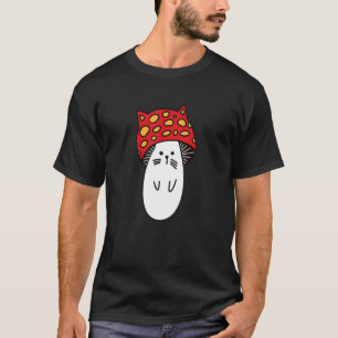 Chonk Kitty Niedlich Little Mushi Kitty Little Mus T-Shirt