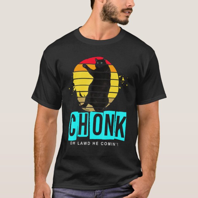 Chonk Scale Cat Meme Memes T-Shirt (Vorderseite)
