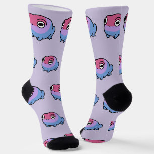 Chonky Bisexueller Frosch Queere Socken Cute Bi