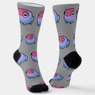 Chonky Bisexueller Frosch Queere Socken Cute Bi