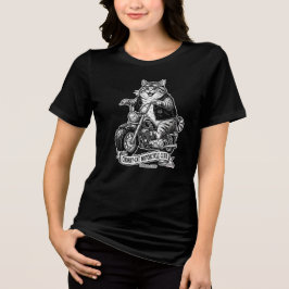 Chonky-Cat Motorradclub Tri-Blend Shirt