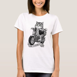 Chonky-Kätzchen Motorradclub T-Shirt