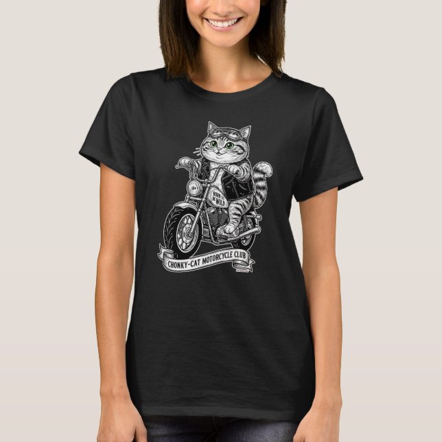 Chonky-Kitten Motorcycle Club T-Shirt (Vorderseite)