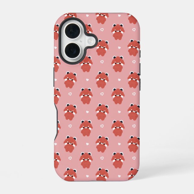 Chonky Red Panda iPhone 16 Hülle (Rückseite)