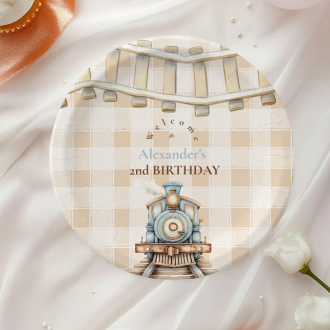Choo Choo Bahn 2. Geburtstag Pappteller (Von Creator hochgeladen)