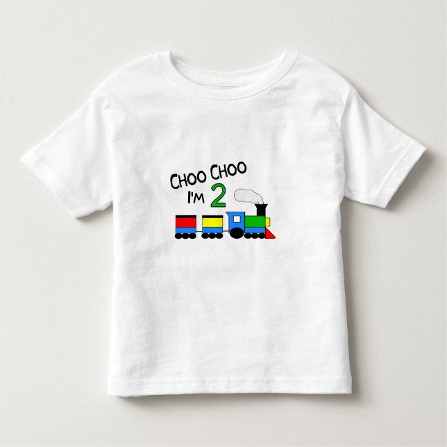 Choo Choo bin ich 2!  Mit ZUG Kleinkind T-shirt (Vorderseite)