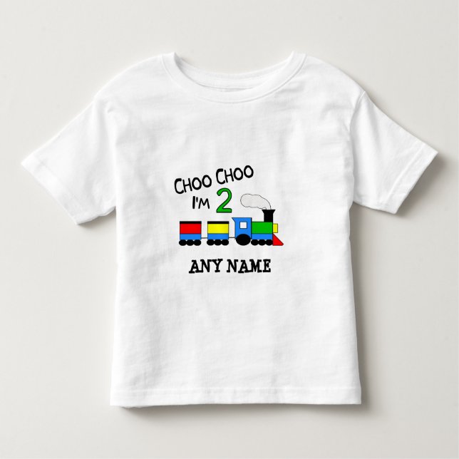 Choo Choo bin ich 2!  Mit ZUG Kleinkind T-shirt (Vorderseite)