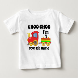 Choo Choo I m 1 Years Old Train Kindergeburtstag G Baby T-shirt
