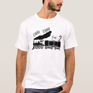 Choo Choo I m 2, 2. Geburtstag, Men Train T - Shir T-Shirt
