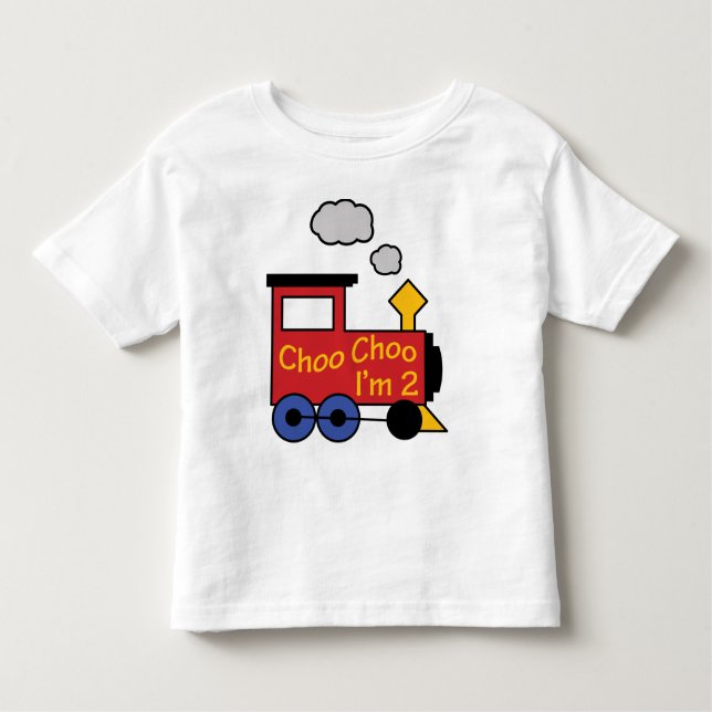 Choo Choo, ich bin zwei Kleinkind T-shirt (Vorderseite)