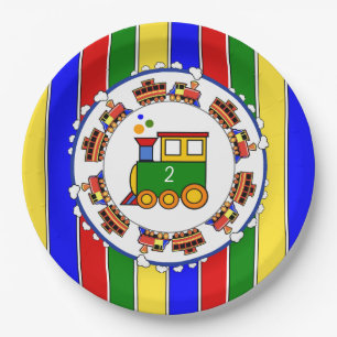 Choo Choo Kinderwagen Kinderdusche Party Pappteller