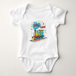 Choo Choo Toy Train Baby Outfit Strampler