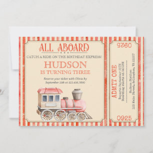Choo Choo Train Birthday Invite - Train Party sie Einladung