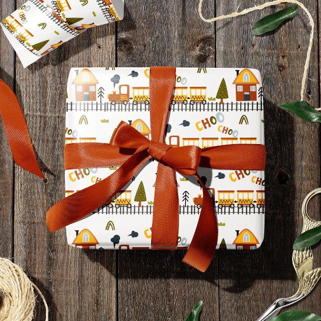 Choo Choo Train Pattern Little Kid Geschenkpapier (Von Creator hochgeladen)