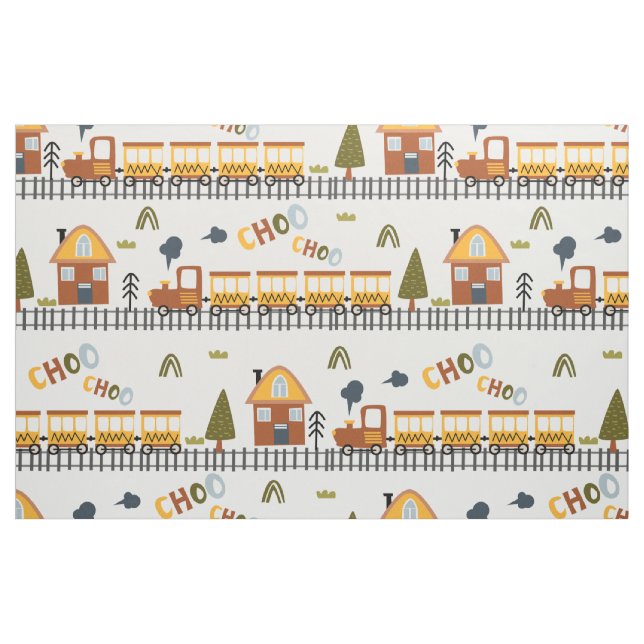Choo Choo Train Pattern Little Kid Kinderzimmer Stoff (Fat Quarter (45,7 x 55,9 cm))