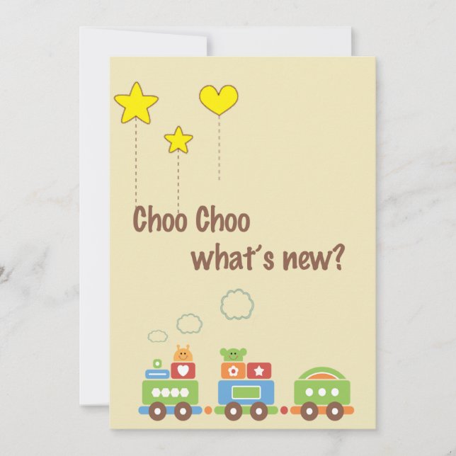 Choo Choo Was ist neu? Ankündigung des Fotos Schwa (Vorderseite)