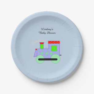 Choo Choo Zug Baby Shower Pappteller