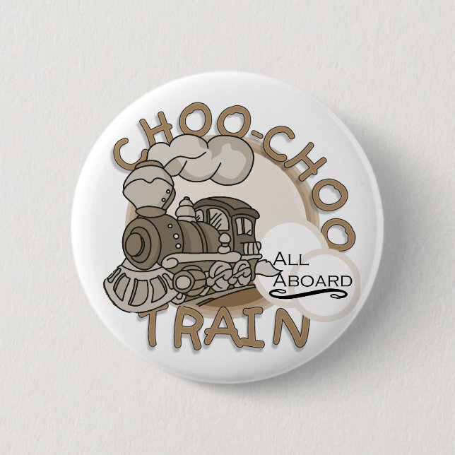 Choo Choo Zug-T-Shirts und Geschenke Button (Vorderseite)