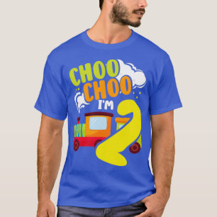 Choo Im 2 Niedlichen Zug Lover Bahn 2. Geburtstag T-Shirt