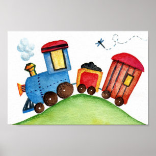 Choo Train Print Poster