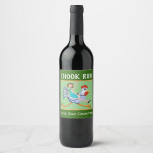 "Chook Run" Ladys Golf Competition Prize Weinetikett
