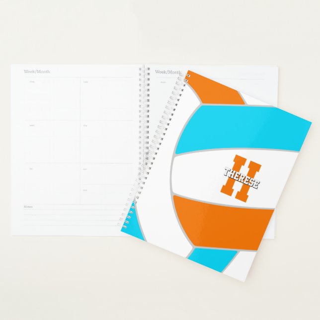 choose ANY team colors girls boys volleyball Planer (Anzeige)