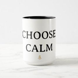Choose Calm – Minimal Coffee Mug | Aesthetic Zen Q Tasse