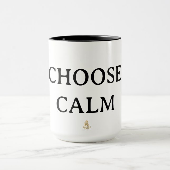 Choose Calm – Minimal Coffee Mug | Aesthetic Zen Q Tasse (Zentrum)