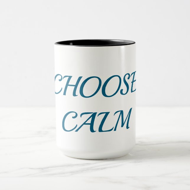 Choose Calm – Minimal Coffee Mug | Aesthetic Zen Q Tasse (Zentrum)