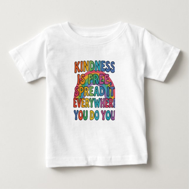 Choose Happiness – Colorful Positive Quote Design  Baby T-shirt (Vorderseite)