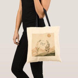 Choose Joy Botanical Tote Bag | Minimalist Boho Ca Tragetasche
