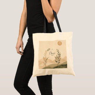 Choose Joy Botanical Tote Bag | Minimalist Boho Ca Tragetasche