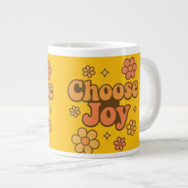 Choose Joy Minimalist Art - Positive Mindset Print Jumbo-Tasse